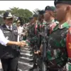 Pelepasan Satuan Tugas Pengamanan Perbatasan  (Satgas Pamtas) Yonif Rider 301/Prabu Kian Santang dalam rangka