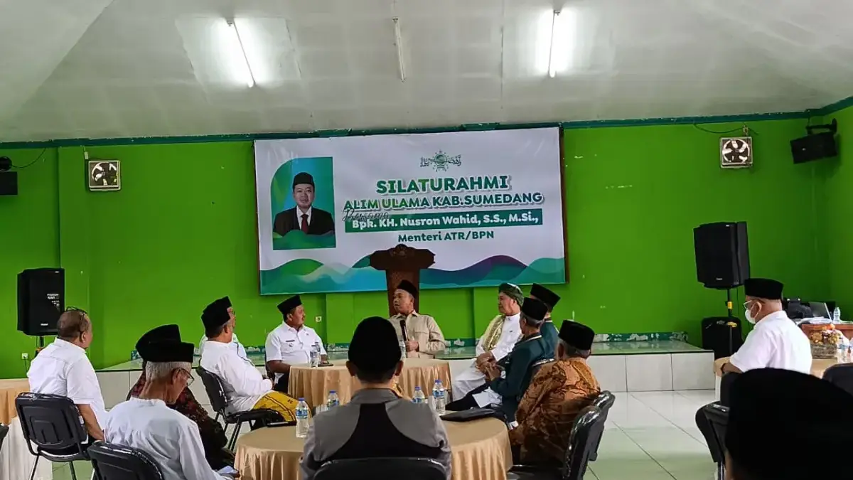 Menteri ATR/BPN Nusron Wahid Silaturahmi Ke PCNU Sumedang: Berikan Manfaat Kepada masyarakat Dari Berbagai Bid