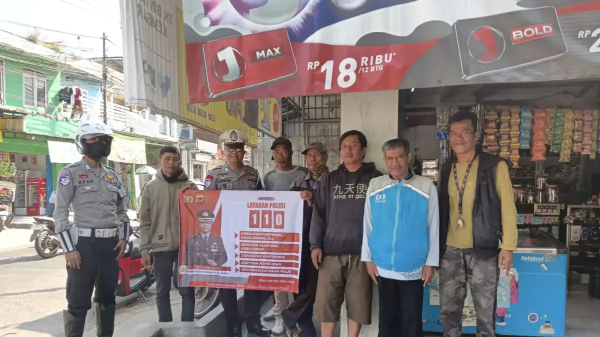 Polsek Cimanggung Sosialisasikan Layanan Kepolisian 110