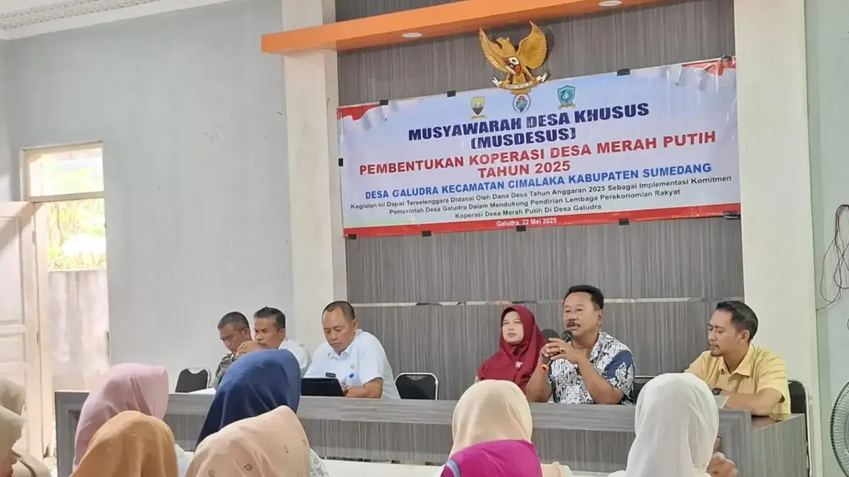 Desa Galudra Sukses Bentuk Koperasi Merah Putih
