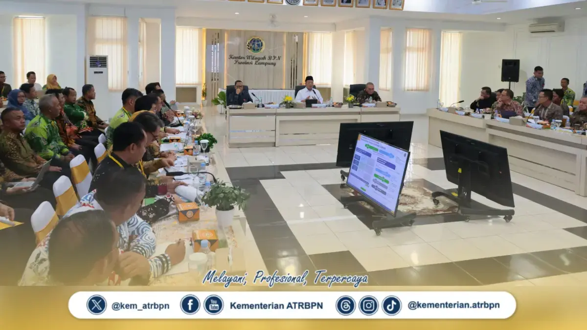 Imbau Percepat Pemetaan dan Pemanfaatan Lahan ke Jajaran Kanwil BPN Provinsi Lampung, Menteri Nusron: Tidak Bi
