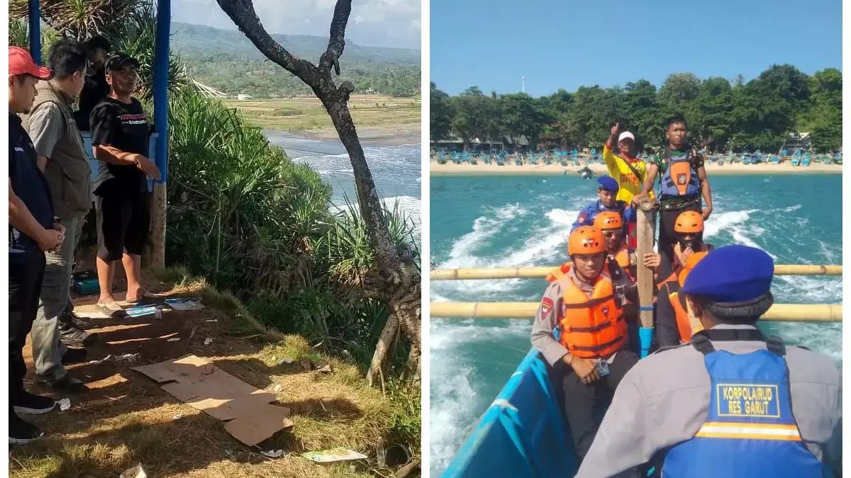 Pencarian Dihentikan, Dua Korban Terseret Ombak Puncak Guha Belum Ditemukan