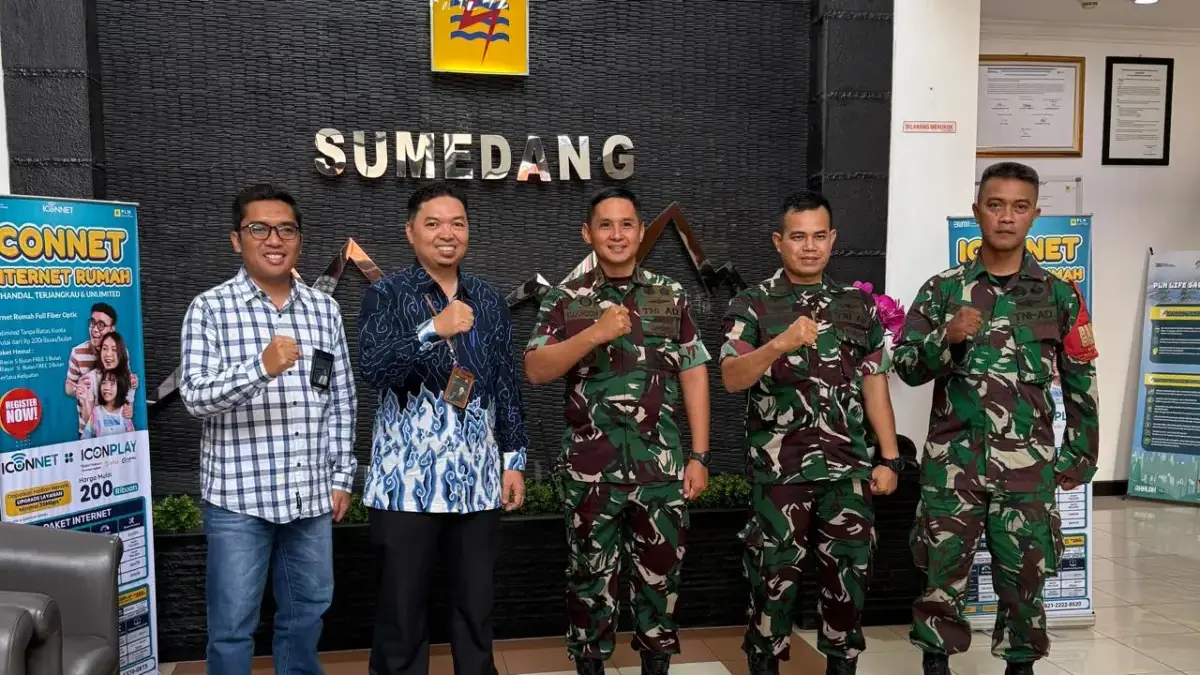 PLN UP3 Sumedang Perkuat Sinergi Dengan Kodim 0610 Sumedang, Hadirkan Listrik Andal Dan Aman Untuk Rakyat