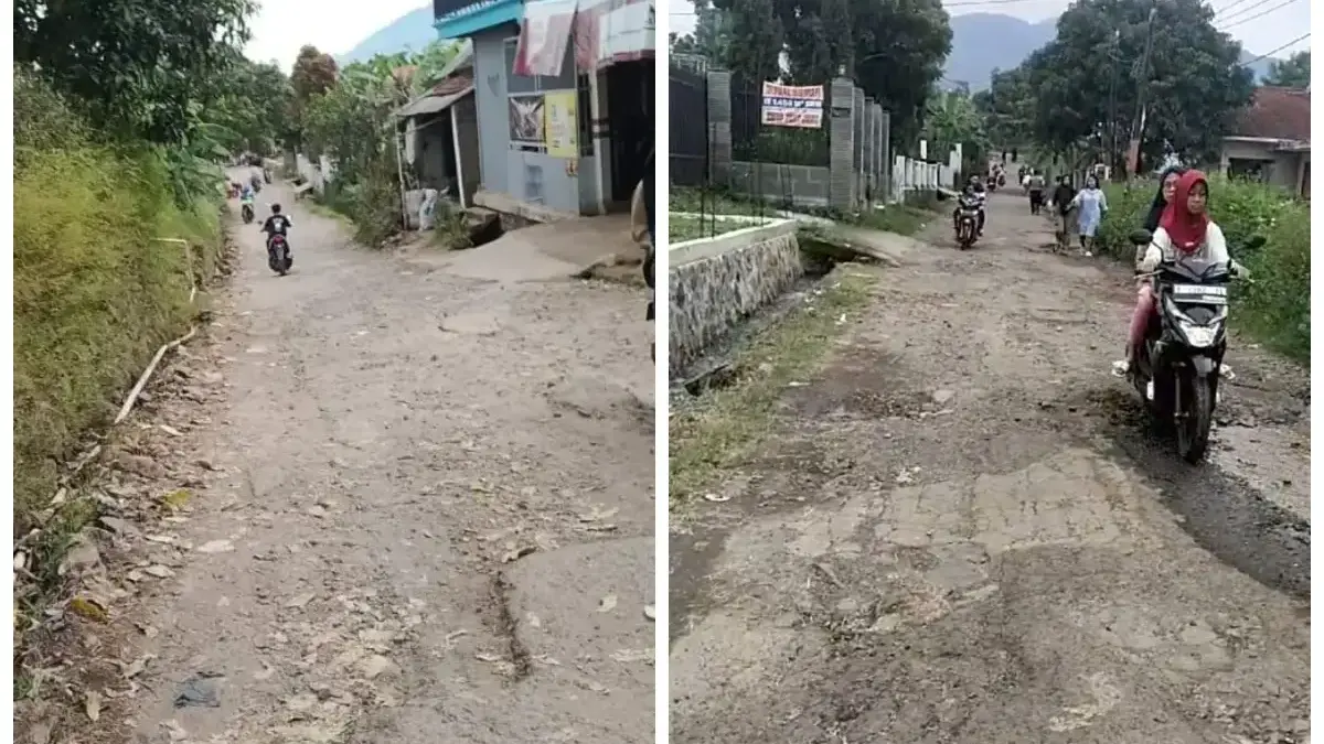 Warga Cimanggung Tagih Janji Perbaikan Jalan Rusak, Dinas PUPR Minta Proposal Desa