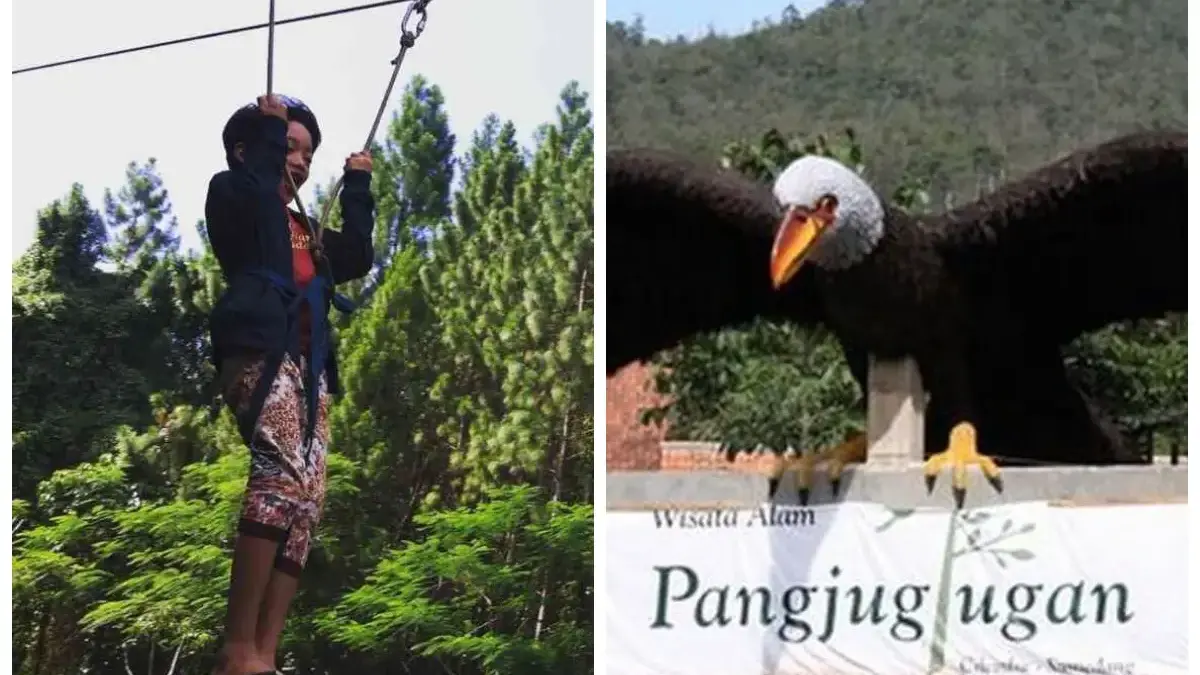 Keseruan di Wahana Kampung Wisata Pangjugjugan Sumedang