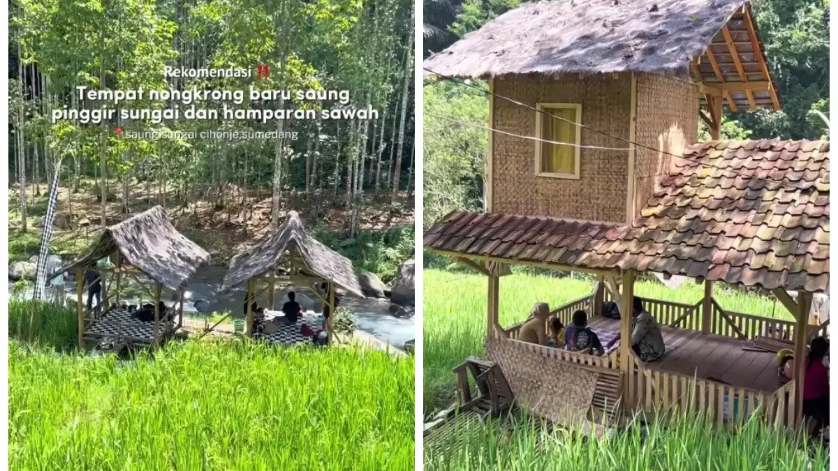 Saung Sungai Cihonje Sumedang: Wisata Alam Murah Meriah dengan Pesona Pedesaan