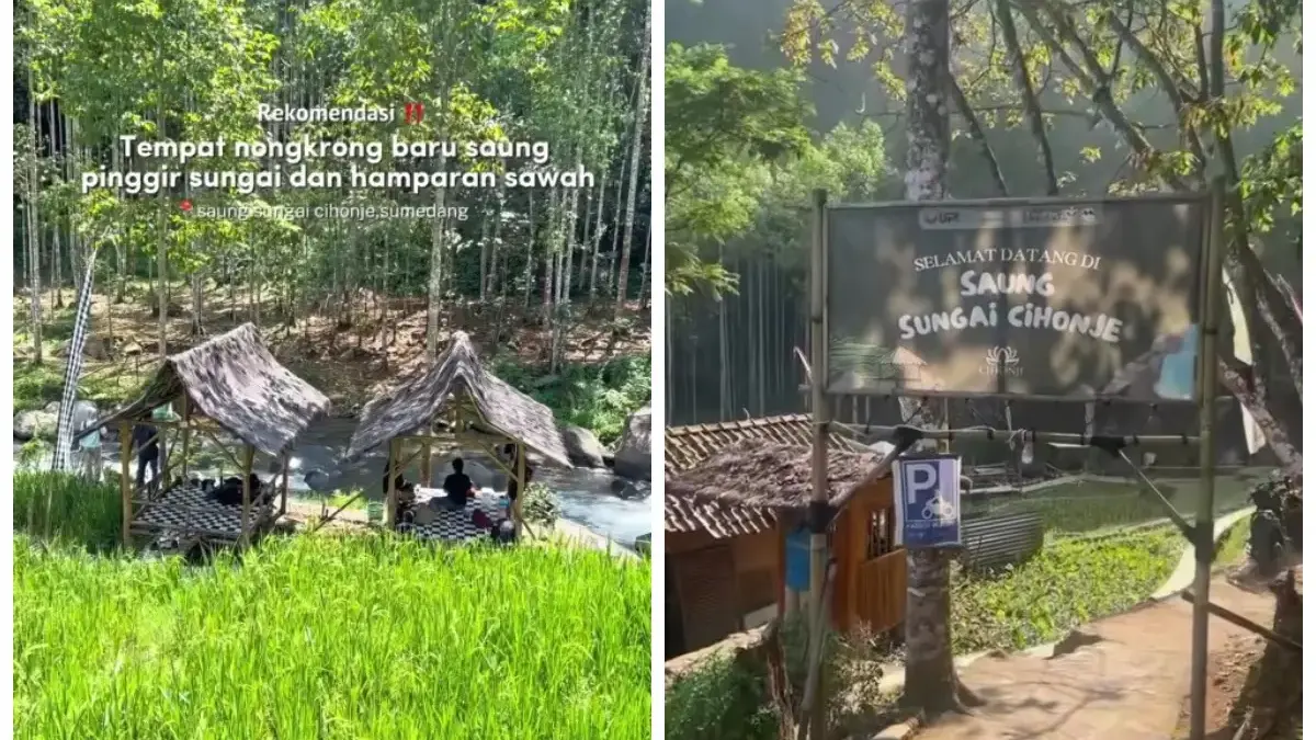 Alamat dan Lokasi Wisata Goceng Saung Sungai Cihonje Sumedang