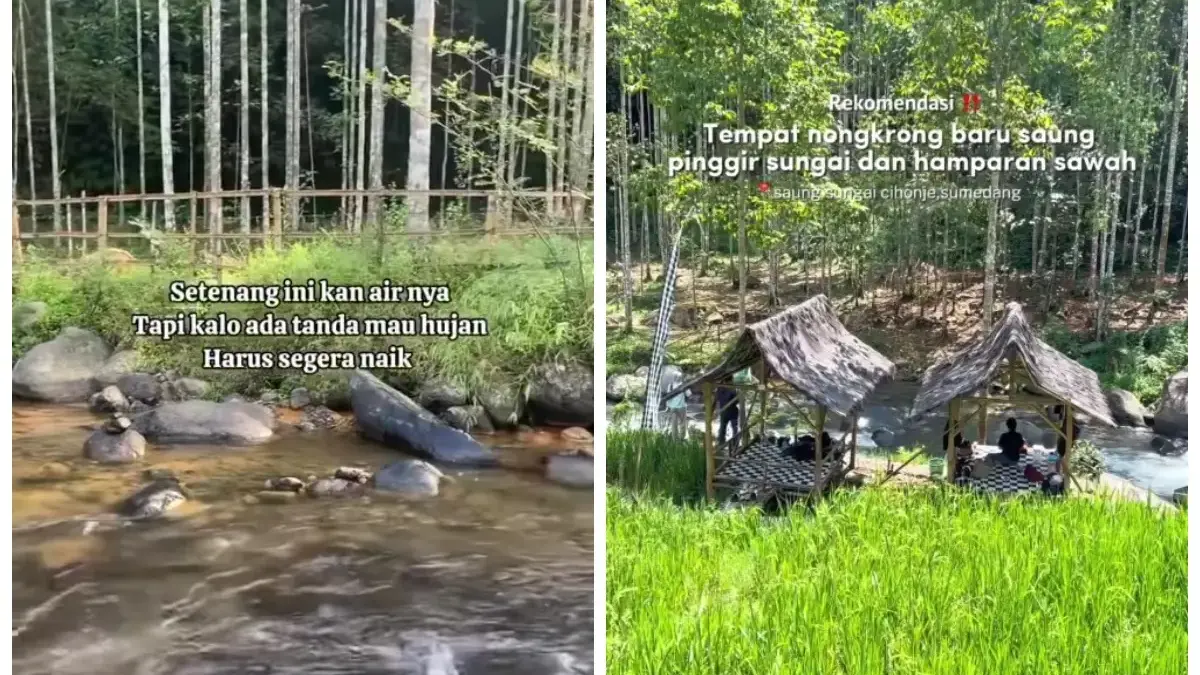Jam Buka Wisata Goceng Saung Sungai Cihonje Sumedang