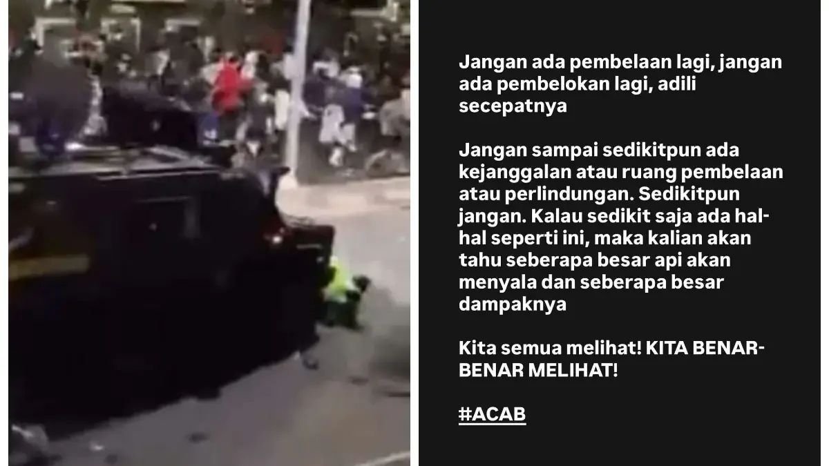 Pesohor Kecam Tindakan Brutal Oknum Brimob, Fiersa: Turut berduka cita atas matinya kemanusiaan di negeri ini!