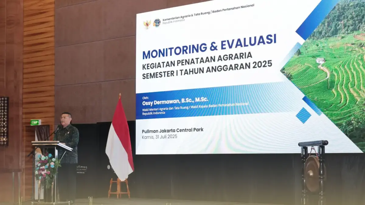 Monev Penataan Agraria, Wamen Ossy Tekankan Pentingnya Penataan Akses demi Peningkatan Taraf Hidup Masyarakat