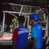Diduga Korsleting Listrik, Rumah Dadi Ludes Dilalap Api Satu Orang Terjebak Api Hingga Meregang Nyawa