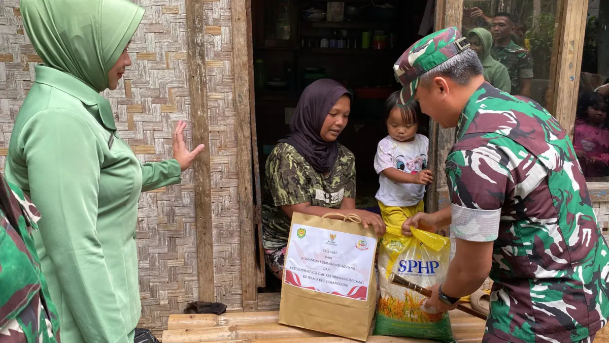 Dandim 0610 Sumedang Tinjau Koramil Cimanggung, Ajak Prajurit Perkuat Sinergi dan Kepedulian Sosial