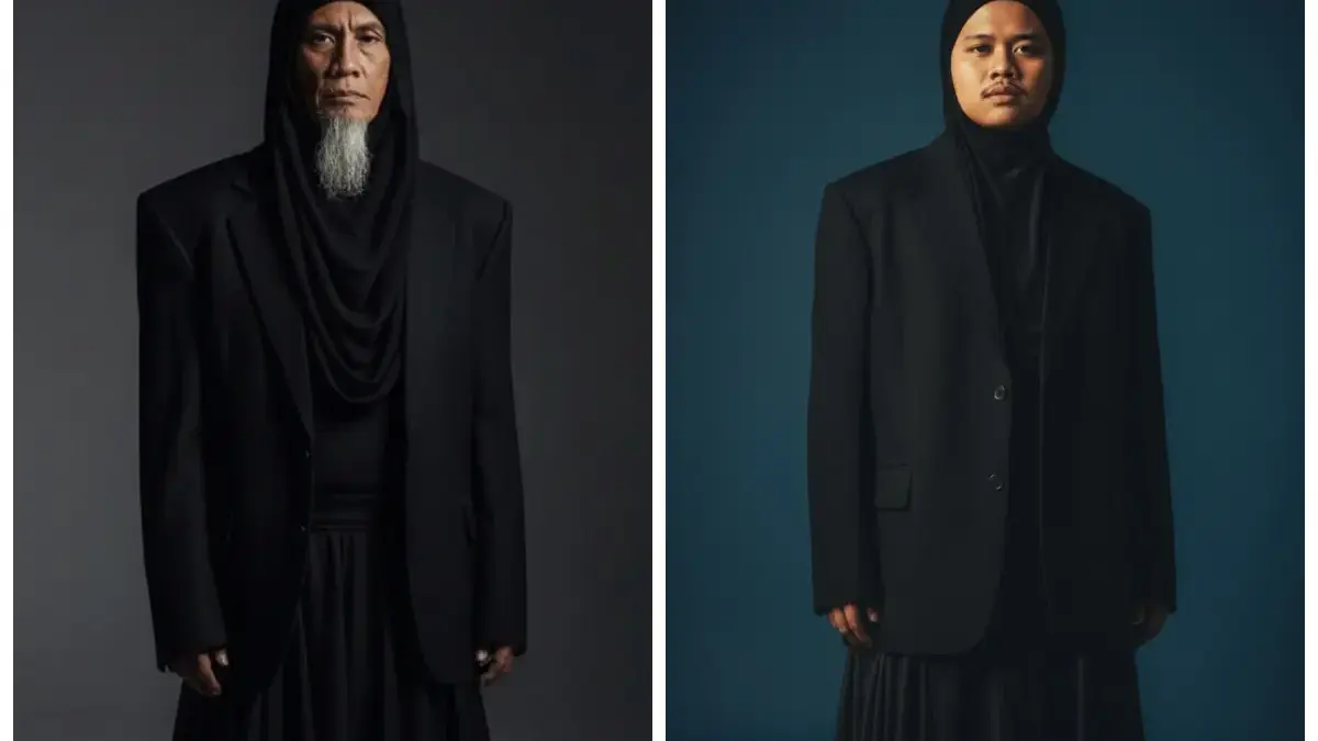 Edit Foto Serba Hitam yang Dramatis dengan Gemini AI, Cantik dan Elegan
