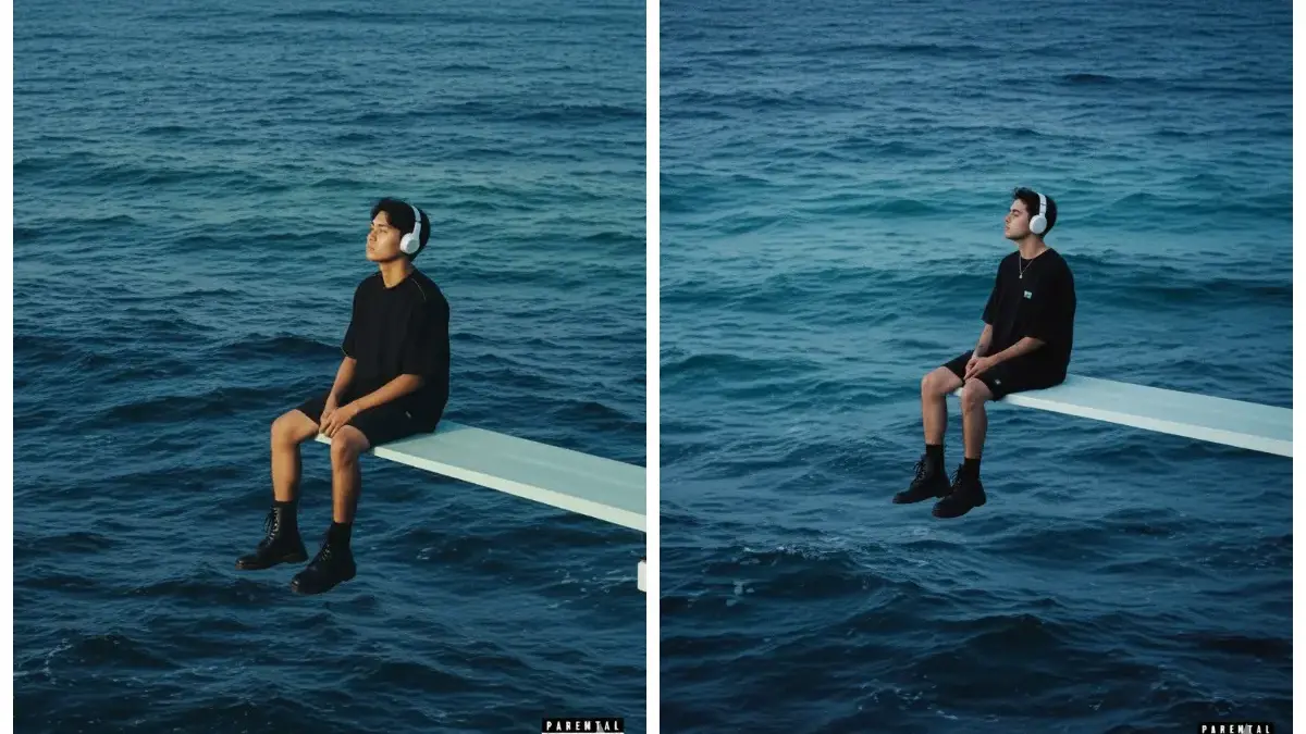 Edit Foto Jadi Sampul Album Duduk di Ujung Laut: Prompt Gemini AI Viral
