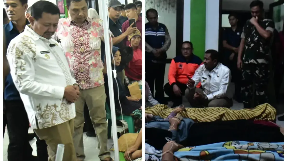Bupati Dony Sambangi Pasien Korban Keracunan MBG di Puskesmas