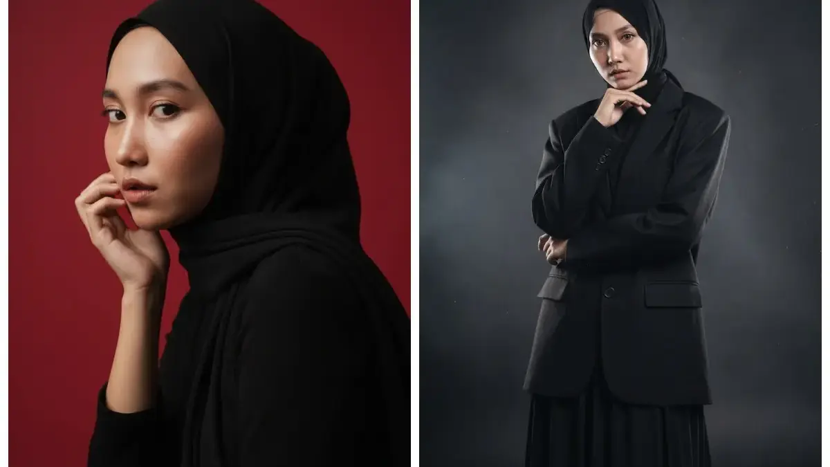 10 Prompt Edit Foto Wanita Berhijab Dari Jadi Model Majalah Besar Sampai Berpose di Studio Profesional