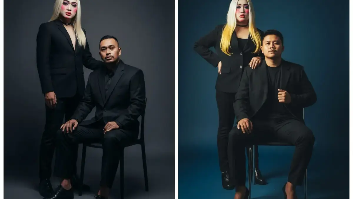 Edit Foto Studio Cinematic Bersama Pacar, Hasil Profesional Tanpa Studio