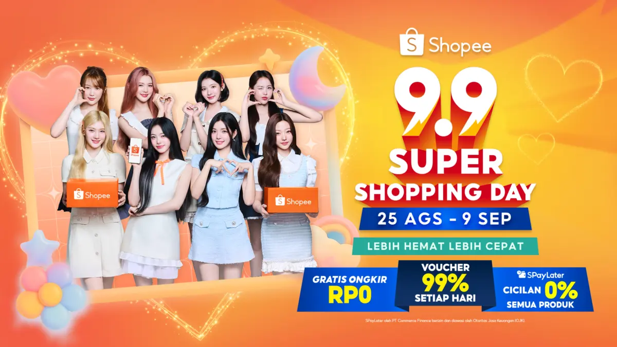 Hearts2Hearts Membuat Iklan Shopee 9.9 Super Shopping Day Semakin Seru dengan Nyanyi Lirik Indonesia (Instagra