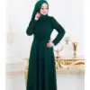 Tips Fashion Muslimah: Gamis Hijau Botol Matching dengan Hijab Warna Apa?