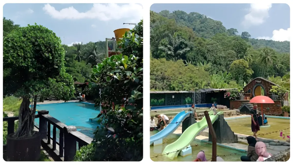 Fasilitas Wisata Pemandian Cipanas Cileungsing