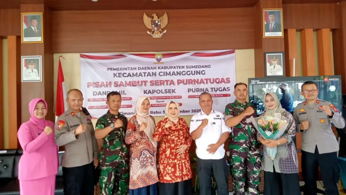 Suasana penuh keakraban mewarnai acara rotasi pejabat di lingkungan Forum Komunikasi Pimpinan Kecamatan (Forko