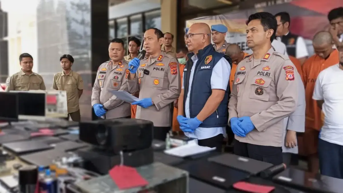 Satreskrim Polres Sumedang Ringkus Komplotan Pembobol Sekolah Lintas Kabupaten