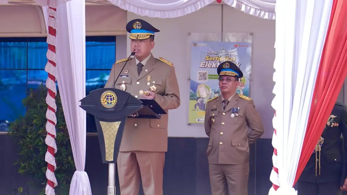 Menteri Nusron Sampaikan Progres Pendaftaran Tanah dan Penataan Ruang dalam Momen Peringatan HANTARU 2025