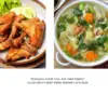 Sajian Hangat Sop Sayur dengan Ayam Goreng Krispi