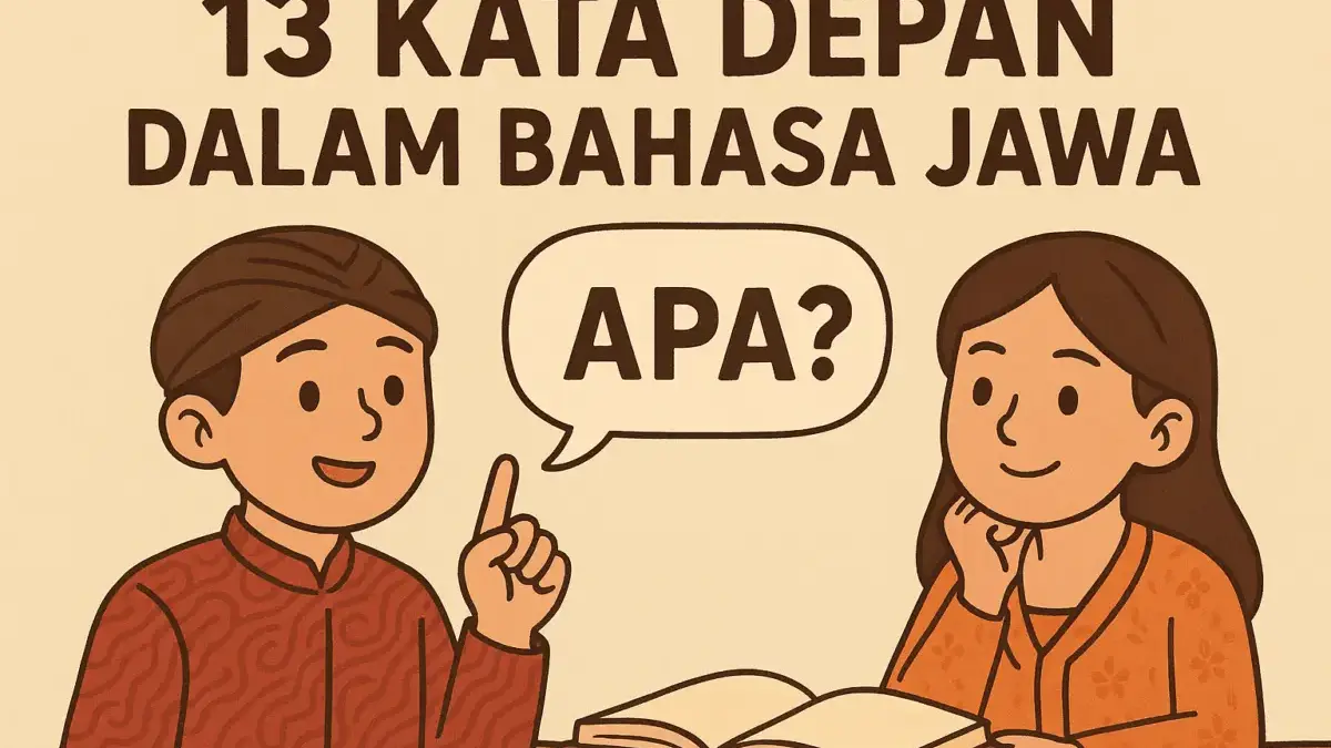 13 Kata Depan Dalam Bahasa Jawa : Untuk Bahasa Jawanya Apa?