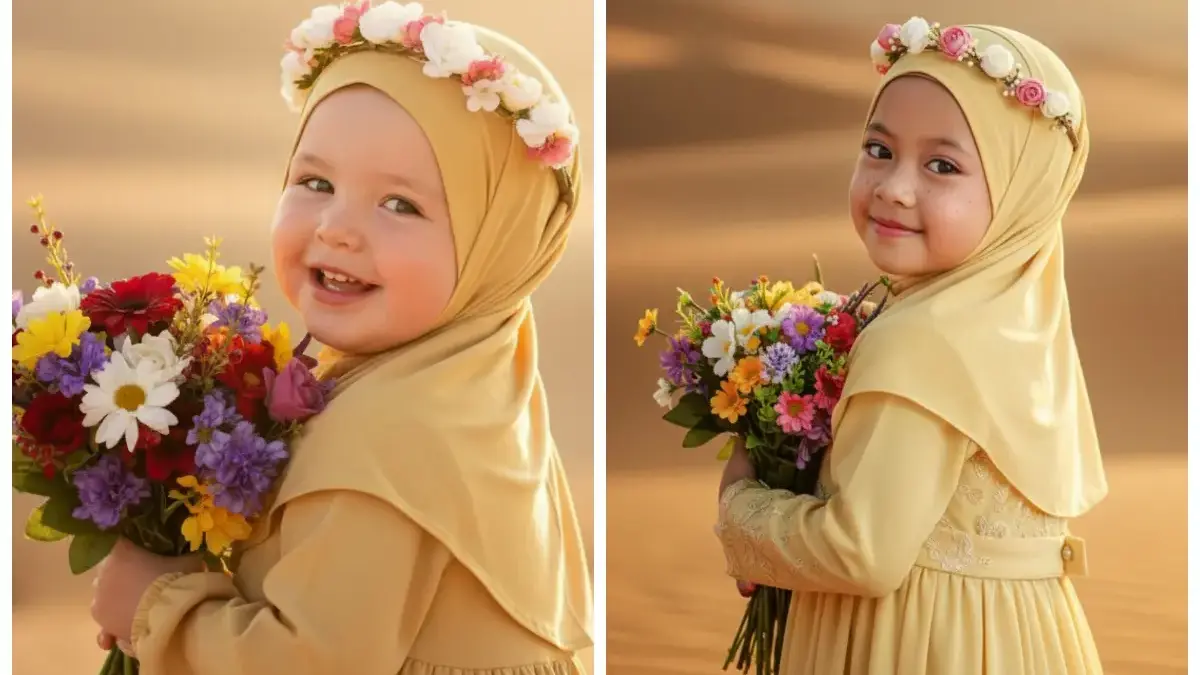 Kumpulan Prompt AI Edit Foto Anak Perempuan Dari Nuansa Anggun Golden Hour Sampai Outfit Pink Lucu