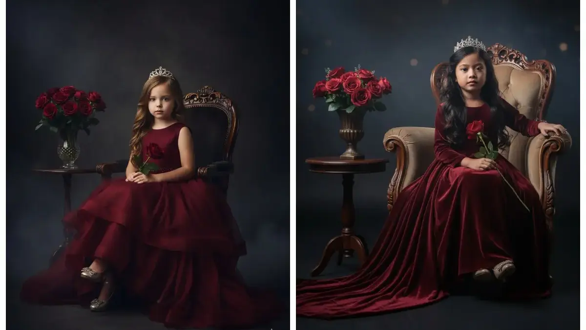 8+ Prompt AI Edit Foto Anak Perempuan Dari Pose Permaisuri Elegan Sampai Outfit Jeans