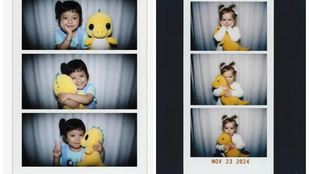 Kumpulan Prompt AI Edit Foto Anak Perempuan Dari Fotbar Sama Dino Kuning Sampai Outfit Hitam Elegan