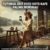 Edit Foto OOTD Kafe Paling Memukau di Sumedang Pakai AI Gemini Style Perempuan Vintage Aesthetic Ala Jati Gede