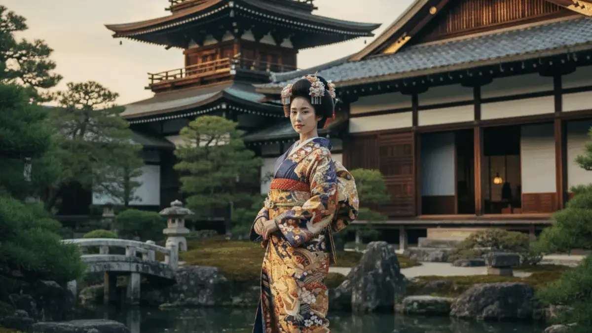 Kimono Klasik di Istana Edo: Prompt Tutorial Editing Foto untuk Menciptakan Nuansa Kerajaan Jepang yang Anggun