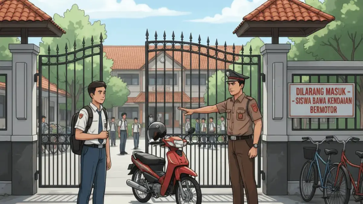 Siswa SMAN Cimanggung Dilarang Bawa Motor, Ini Alasannya