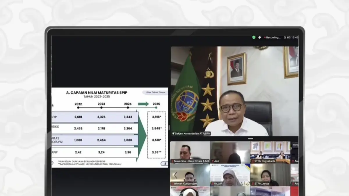 Sekjen Kementerian ATR/BPN Ingatkan Jajaran untuk Jalankan SPIP secara Kolaboratif