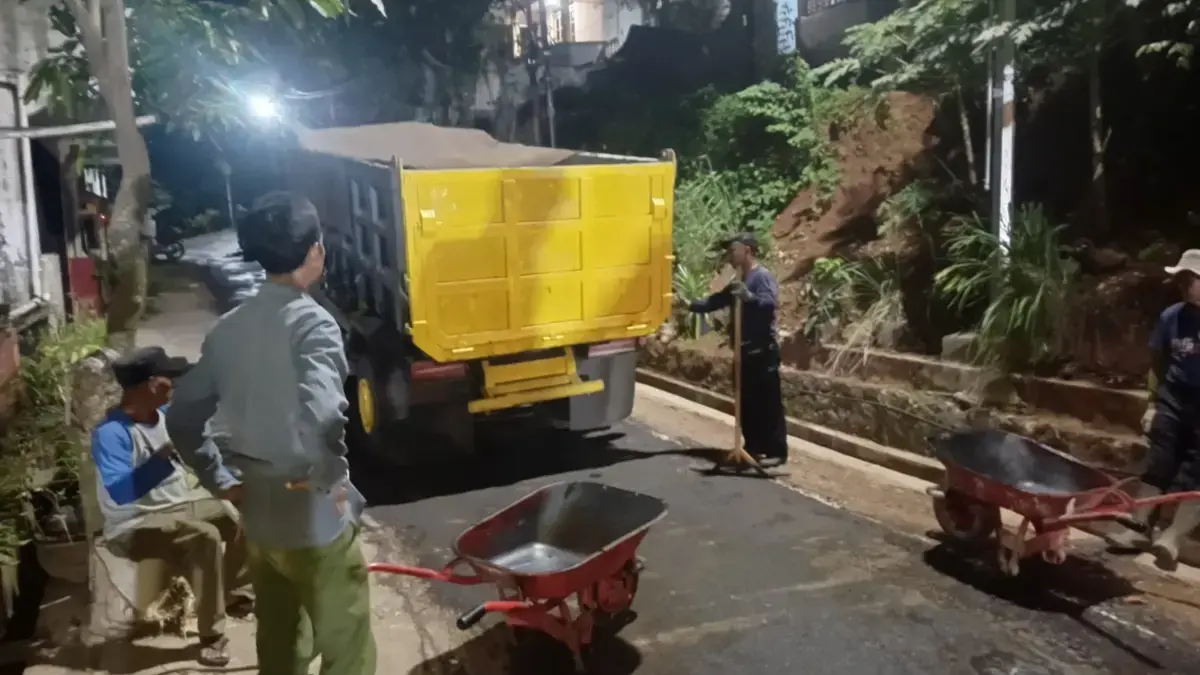 Pemdes Girimukti Gunakan Dana Bangkeudes untuk Pembangunan Jalan Desa