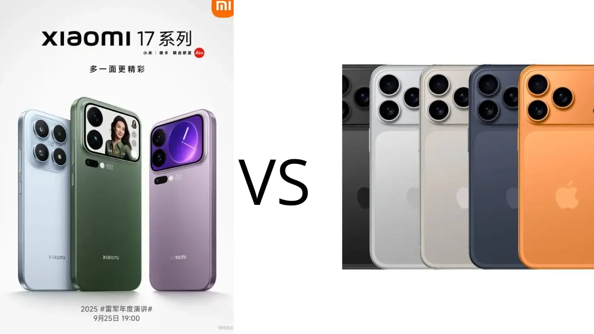 Perang Inovasi! Layar Ganda Xiaomi 17 Pro Max Melawan Desain Klasik iPhone 17: Pilih Gaya Mana?