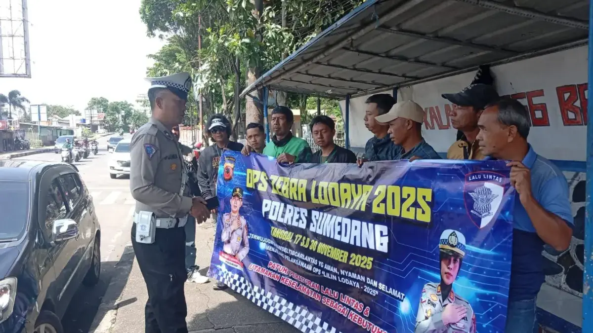 Sosialisasi Operasi Zebra Lodaya 2025 di Jatinangor, Polisi Ajak Pengendara Lebih Tertib Berlalu Lintas