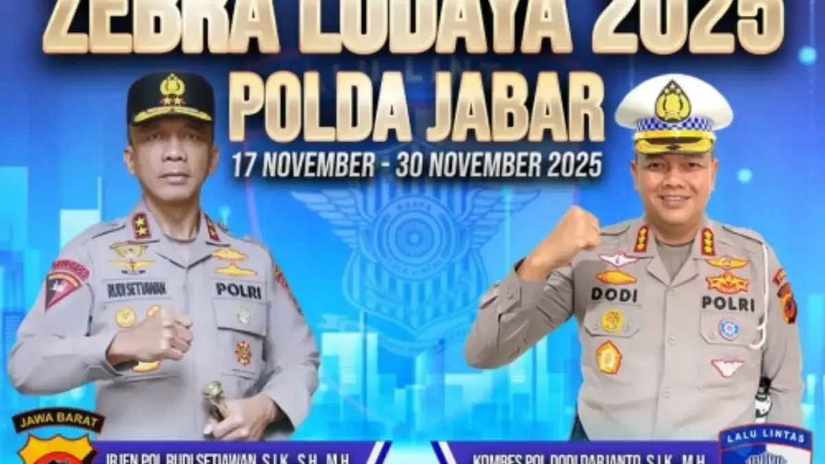 Operasi Zebra Lodaya 2025 Dimulai Besok, Pengawasan Ketat dengan ETLE dan Pendekatan Humanis