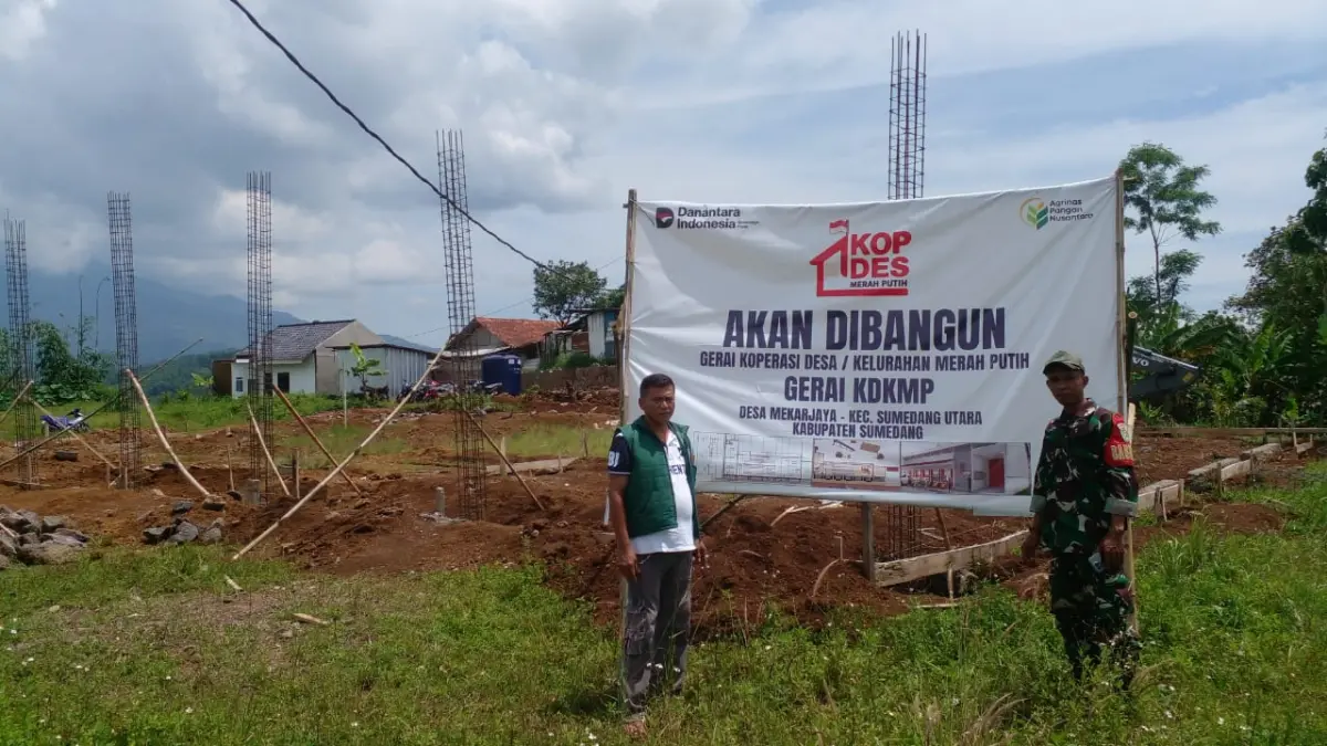 Pembangunan KDMP Mekarjaya Dikebut, Baru Capai 10 Persen