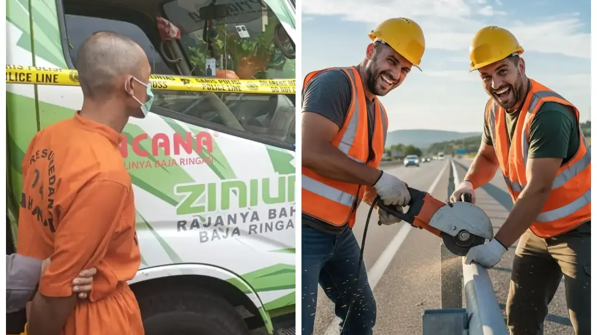 Kompak di Jalan yang Salah: Kakak Beradik Curi Besi Tol Cisumdawu Bareng Kompak di Jalan yang Salah: Kakak Beradik Curi Besi Tol Cisumdawu Bareng
