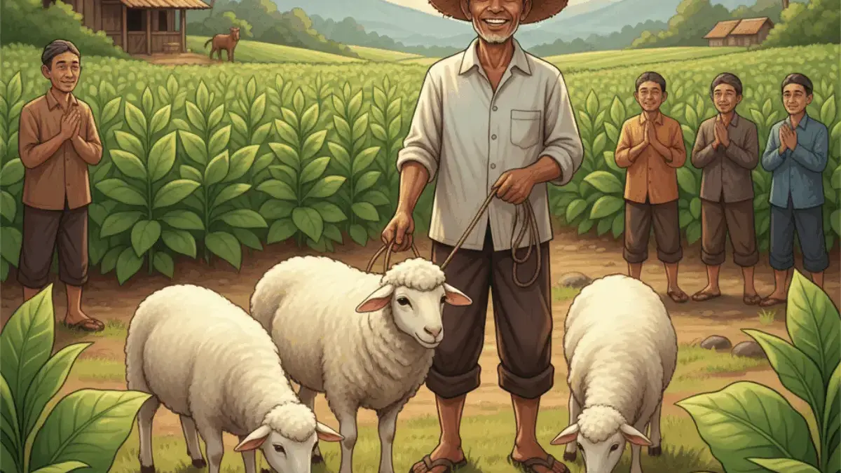 Petani Tembakau Nikmati Manfaat Ganda dari Bantuan Domba