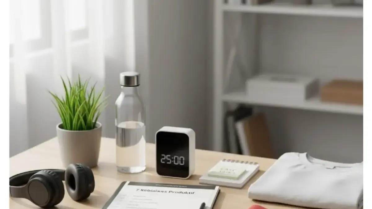 7 Kebiasaan Produktif yang Membuat Hidup Lebih Rapi, Mudah, dan Tanpa Overthinking