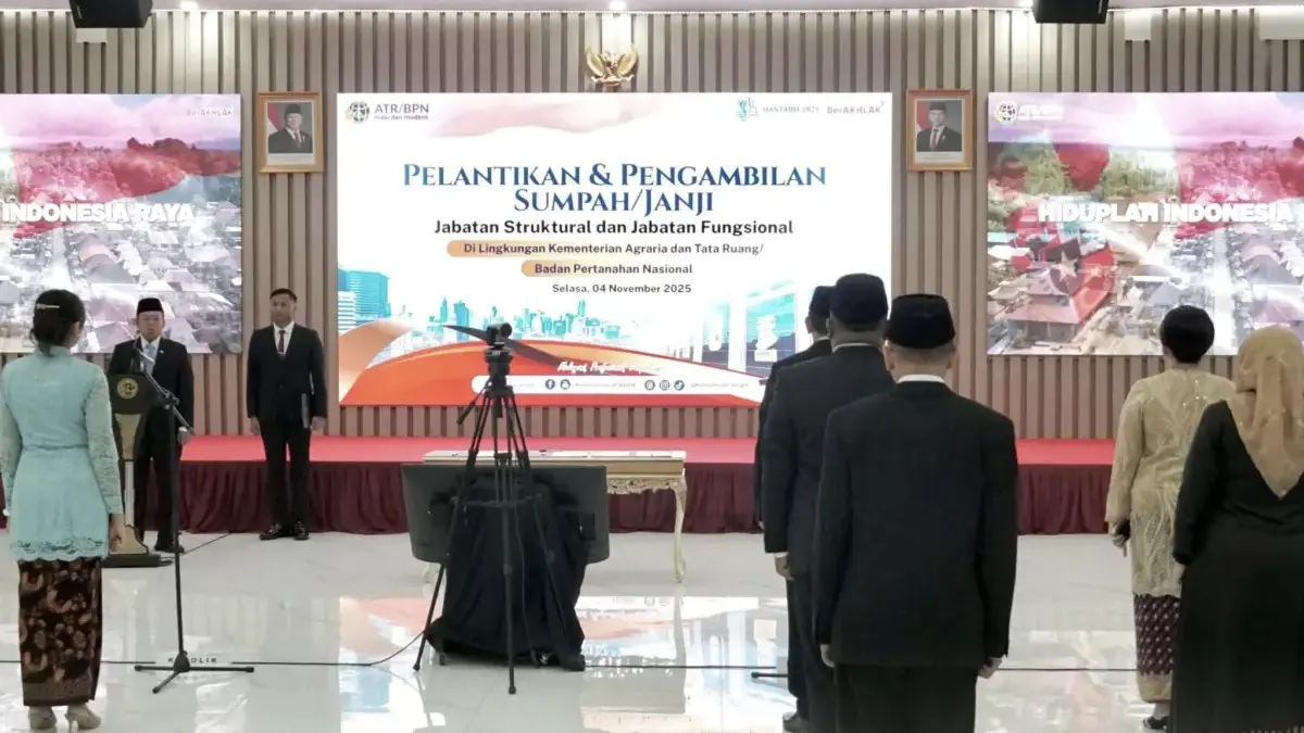 Lantik 840 Pejabat Kementerian ATR/BPN, Menteri Nusron: Jabatan Itu Amanah, Gunakan Sebaik-baiknya Lantik 840 Pejabat Kementerian ATR/BPN, Menteri Nusron: Jabatan Itu Amanah, Gunakan Sebaik-baiknya