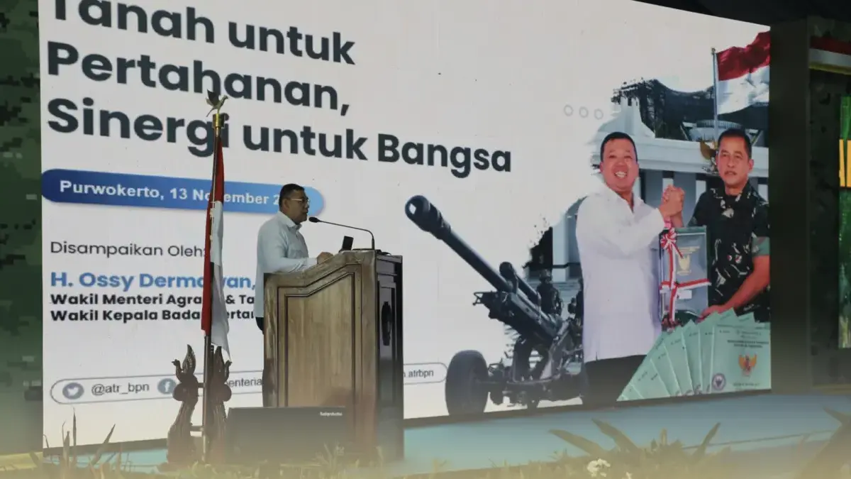 Jadi Pembicara dalam Apel Dansatkowil, Wamen Ossy Ajak TNI AD Perkuat Sinergi untuk Menjaga Tanah Negara Jadi Pembicara dalam Apel Dansatkowil, Wamen Ossy Ajak TNI AD Perkuat Sinergi untuk Menjaga Tanah Negara