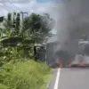 VIRAL! Mobil Pengangkut Uang BNI Terbakar di Polewali Mandar, Diperkirakan Rugi Sebesar 4 Miliar