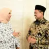 AKRAB: Seusai menjadi narasumber dalam Annual Conference on Pesantren Education yang digagas Kementerian Agama