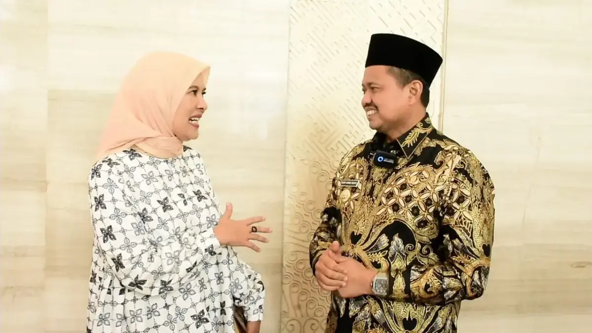 Bupati Dony dan Najela Shihab Bahas Kolaborasi Penguatan Pendidikan Pesantren AKRAB: Seusai menjadi narasumber dalam Annual Conference on Pesantren Education yang digagas Kementerian Agama