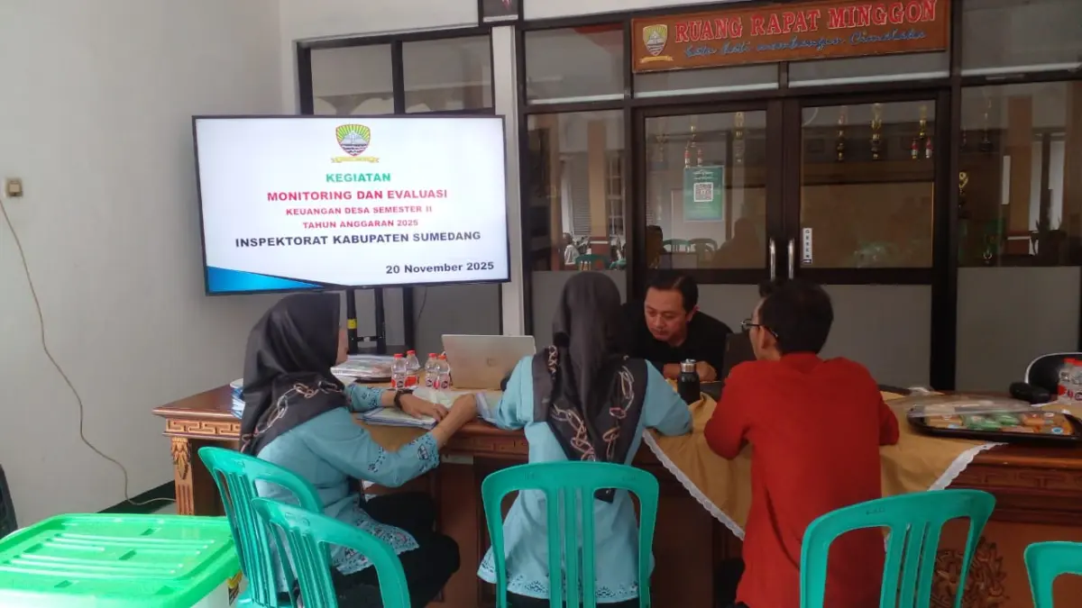 Monev Inspektorat Sumedang di Kecamatan Cimalaka, 14 Desa Didorong Tingkatkan Tertib Administrasi